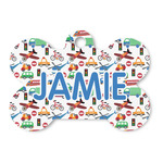 Transportation Bone Shaped Dog ID Tag (Personalized)