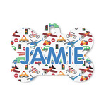 Transportation Bone Shaped Dog ID Tag - Small (Personalized)