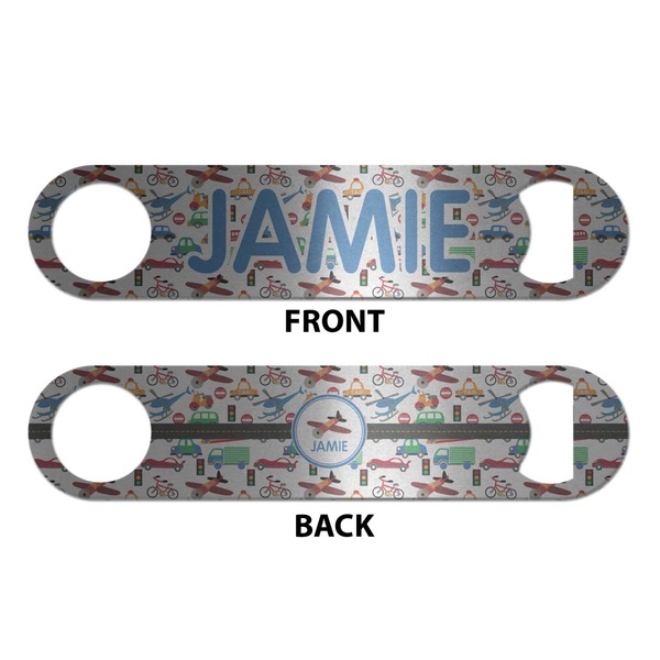 Transportation Bottle Opener - Front & Back