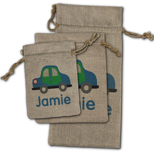 Transportation Burlap Gift Bags - (PARENT MAIN) All Three