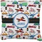 Transportation Faux-Linen Throw Pillow 20" (Personalized)