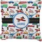 Transportation Faux-Linen Throw Pillow 26" (Personalized)
