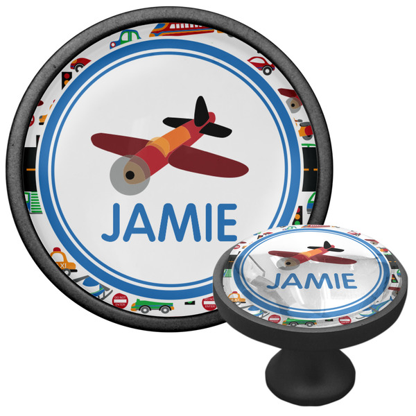 Transportation Cabinet Knob - Black - Multi Angle