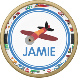 Transportation Cabinet Knob - Gold (Personalized)