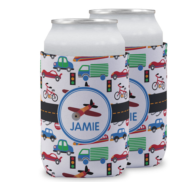 Custom Transportation Can Cooler (12 oz) w/ Name or Text