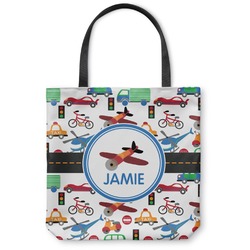 Transportation Canvas Tote Bag (Personalized)