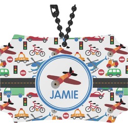 Transportation Rear View Mirror Ornament (Personalized)