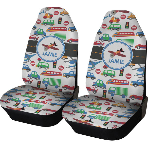 Custom Transportation Car Seat Covers (Set of Two) (Personalized)