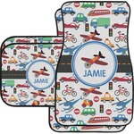 Transportation Car Floor Mats Set - 2 Front & 2 Back (Personalized)