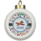 Transportation Ceramic Ball Ornament (Personalized)