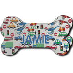 Transportation Ceramic Dog Ornament - Front & Back w/ Name or Text