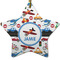Transportation Ceramic Flat Ornament - Star (Front)