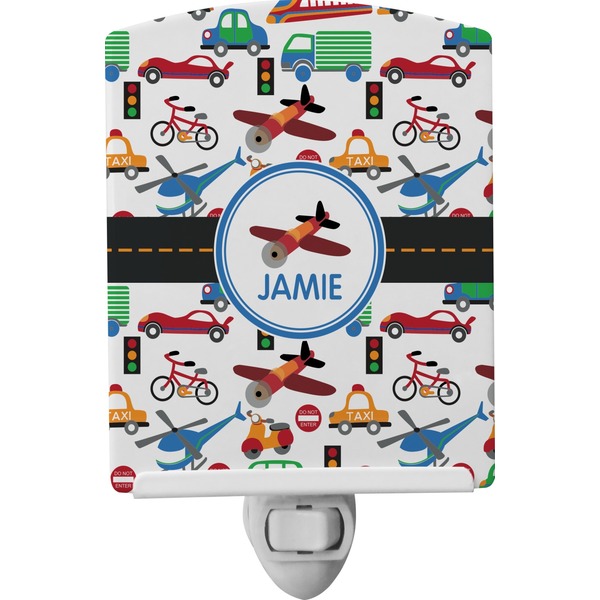Custom Transportation Ceramic Night Light (Personalized)