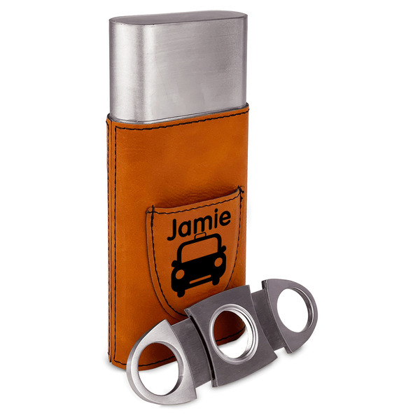 Transportation Cigar Case with Cutter - ALT VIEW