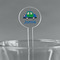 Transportation 5.5" Round Plastic Stir Sticks - Clear (Personalized)
