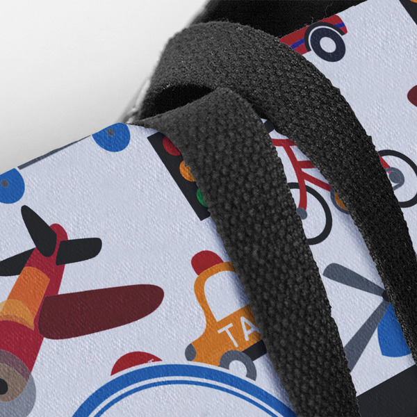 Transportation Closeup of Tote w/Black Handles