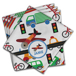 Transportation Cloth Napkins (Set of 4) (Personalized)