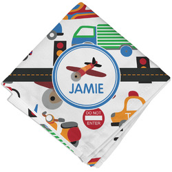 Transportation Cloth Napkin w/ Name or Text