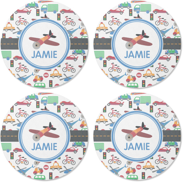 Transportation Coaster Round Rubber Back - Apvl