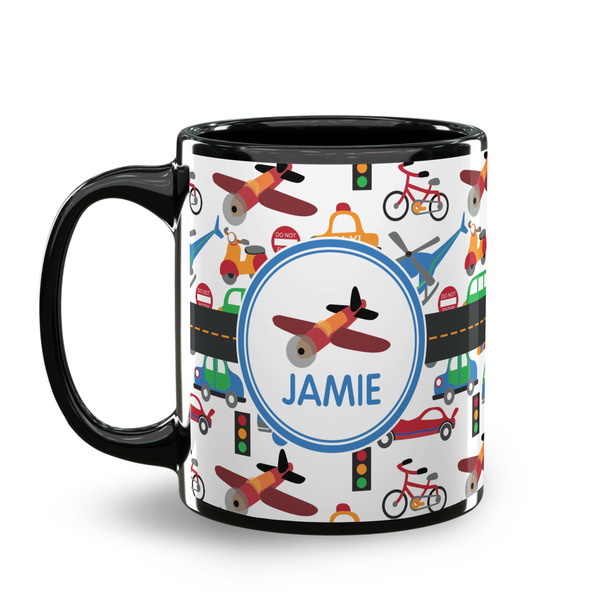 Transportation Coffee Mug - 11 oz - Black