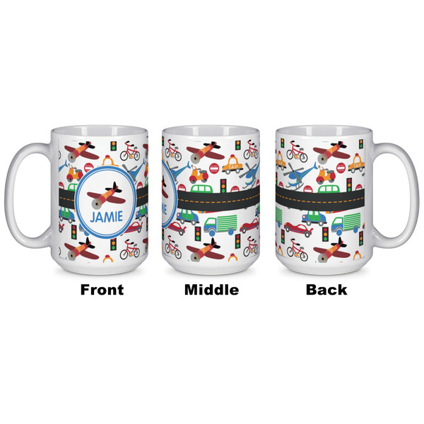 Transportation Coffee Mug - 15 oz - White APPROVAL