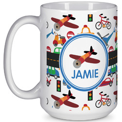 Transportation 15 Oz Coffee Mug - White (Personalized)
