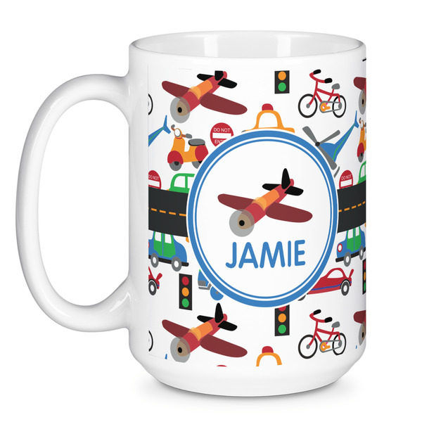 Transportation Coffee Mug - 15 oz - White