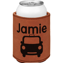Transportation Leatherette Can Sleeve - Single Sided (Personalized)