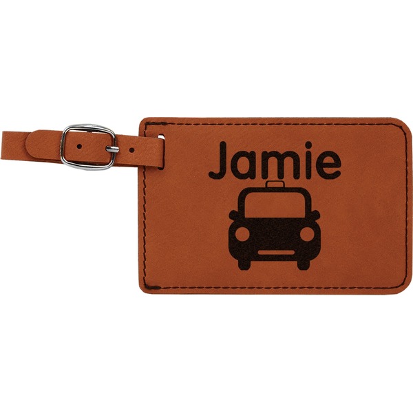 Custom Transportation Leatherette Luggage Tag (Personalized)