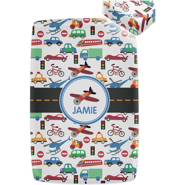 Transportation Crib Fitted Sheet - Apvl