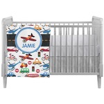 Transportation Crib Comforter / Quilt (Personalized)