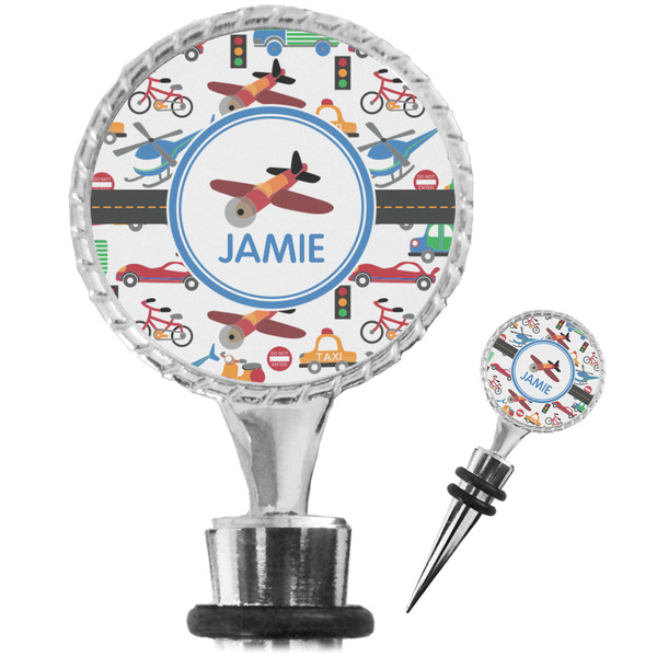 Custom Transportation Wine Bottle Stopper (Personalized)