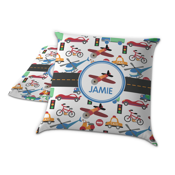 Transportation Decorative Pillow Case - TWO