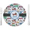 Transportation 10" Glass Lunch / Dinner Plates - Single or Set (Personalized)