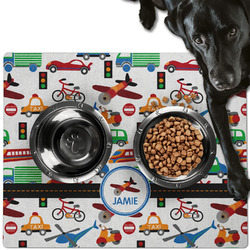 Transportation Dog Food Mat - Large w/ Name or Text