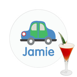 Transportation Printed Drink Topper -  2.5" (Personalized)
