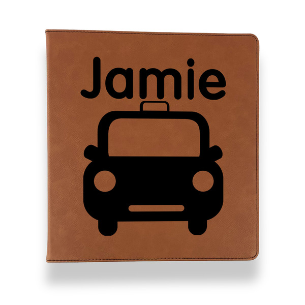 Transportation Leather Binder - 1" - Rawhide - Front View