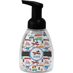 Transportation Foam Soap Bottle - Black (Personalized)