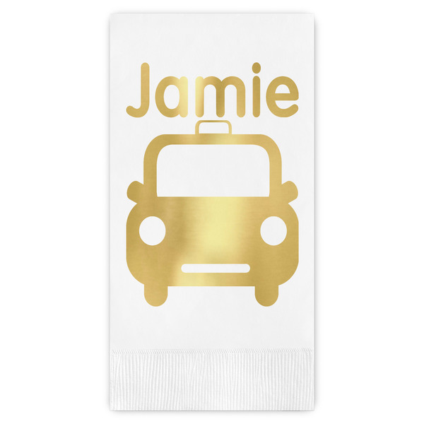 Custom Transportation Guest Napkins - Foil Stamped (Personalized)