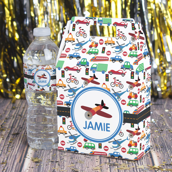 Transportation Gable Favor Box - In Context