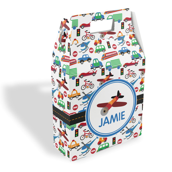 Custom Transportation Gable Favor Box (Personalized)