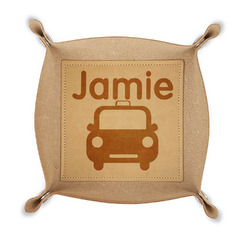 Transportation Genuine Leather Dice Tray (Personalized)