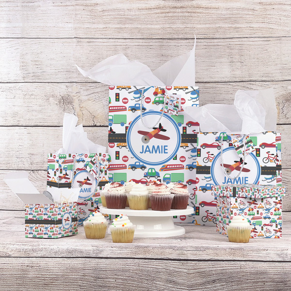 Transportation Gift Bags - In Context