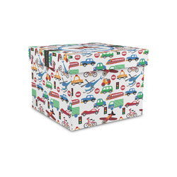 Transportation Gift Box with Lid - Canvas Wrapped - Small (Personalized)