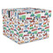 Transportation Gift Boxes with Lid - Canvas Wrapped - X-Large - Front/Main
