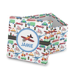 Transportation Gift Box with Lid - Canvas Wrapped (Personalized)