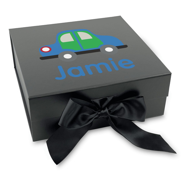Custom Transportation Gift Box with Magnetic Lid - Black (Personalized)