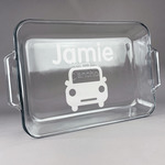 Transportation Glass Baking and Cake Dish (Personalized)