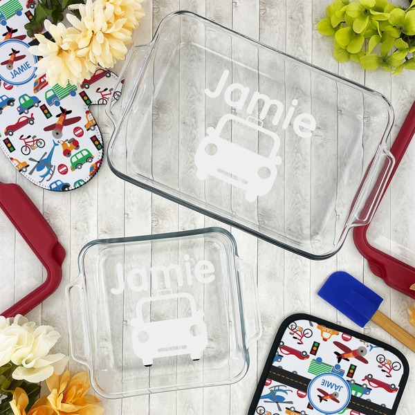 Transportation Glass Baking Dish Set - LIFESTYLE