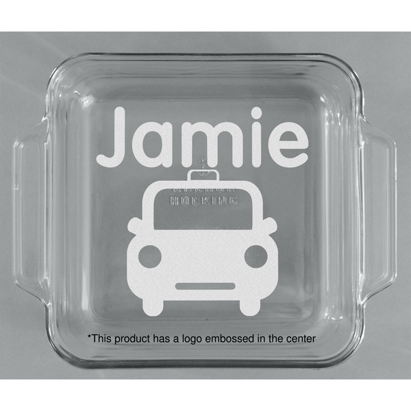 Transportation Glass Cake Dish - APPROVAL (8x8)